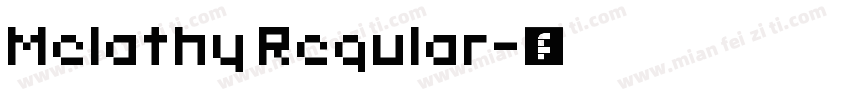 Melathy Regular字体转换
